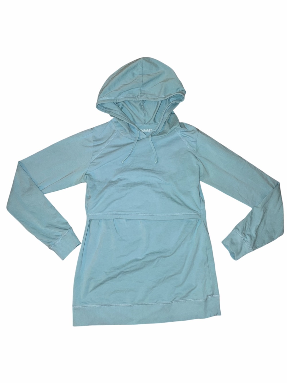 Boob Design Fleece Lined Maternity Hoodie Nursing Access Breastfeeding Small